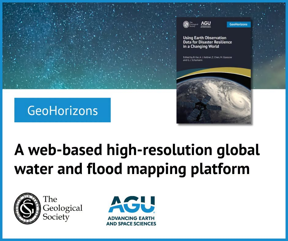 GeoHorizons publication graphic for the global water and flood mapping paper.